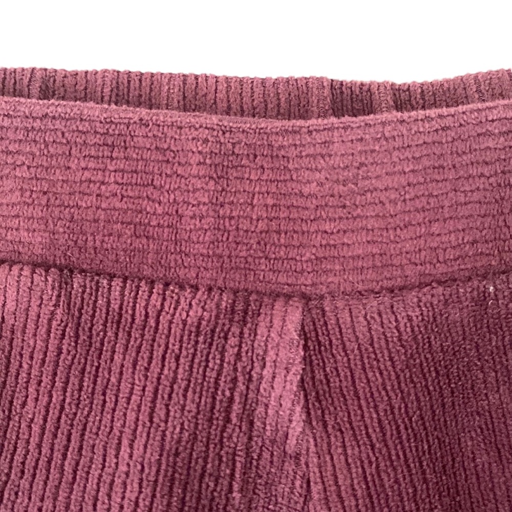 LANDS’ END Burgundy Corduroy Leggings, Size MP. - Picture 10 of 13
